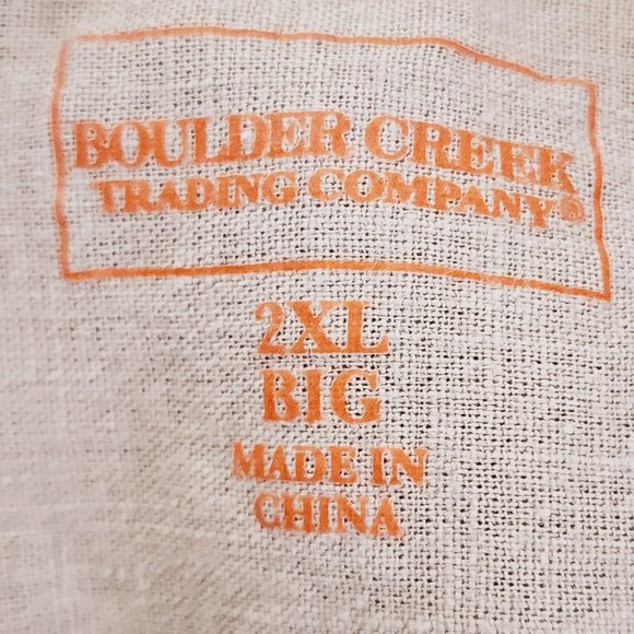 Boulder Creek Trading Company Blue Short Sleeve Floral Print Shirt Size Big 2XL - Picture 16 of 16